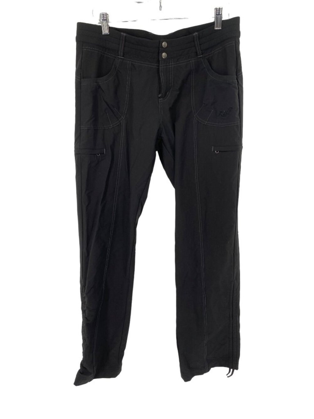 KUHL HIKING PANTS BLACK CINCH CONVERTABLE LEG SIZE 12